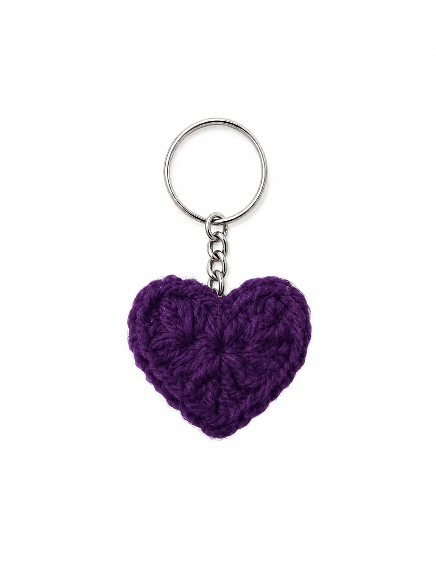Chaveiro Coração — Roxo