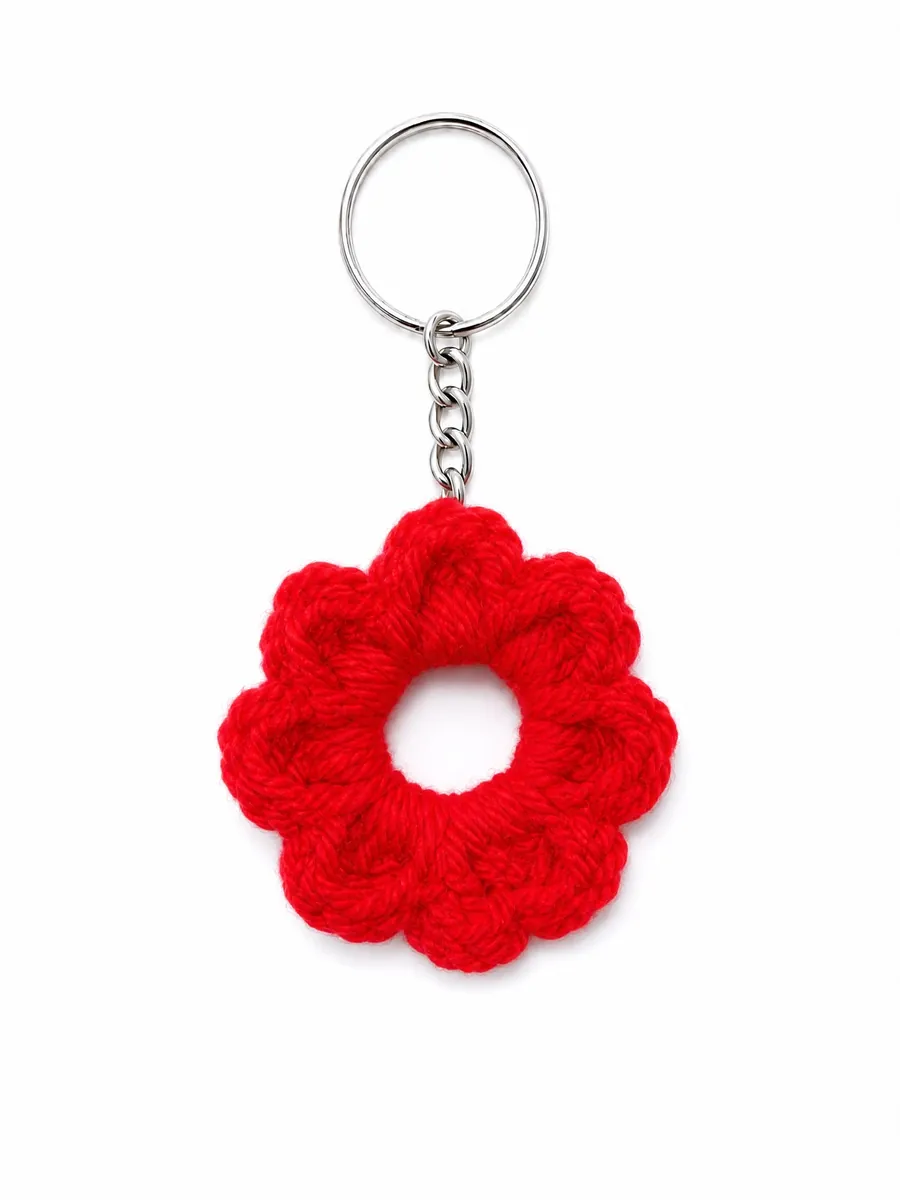 Chaveiro Flor — Vermelho