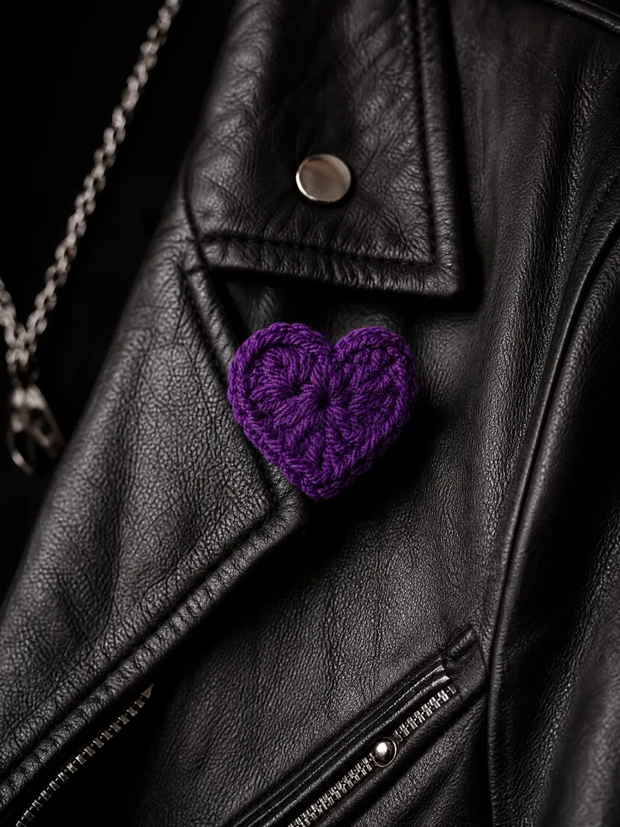 Pin Coração — Roxo