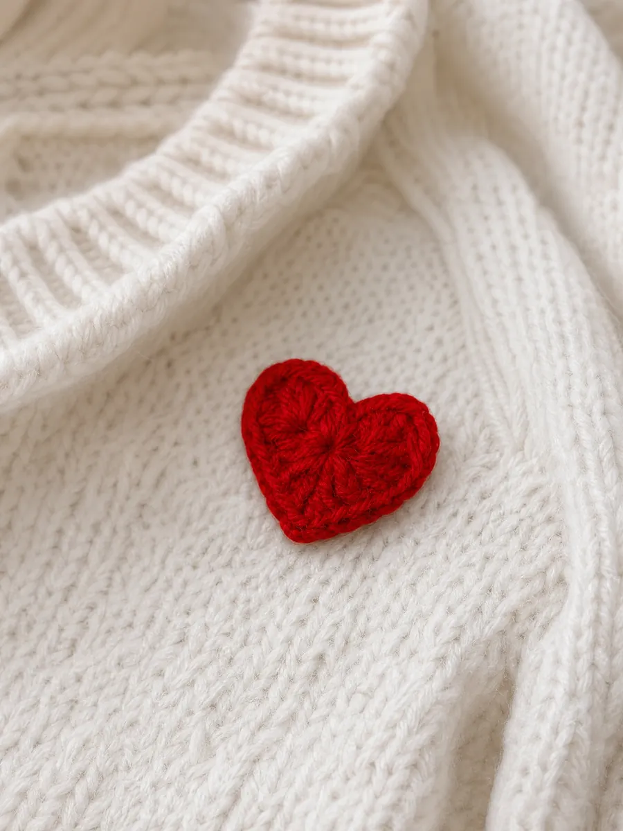 Pin Coração — Vermelho