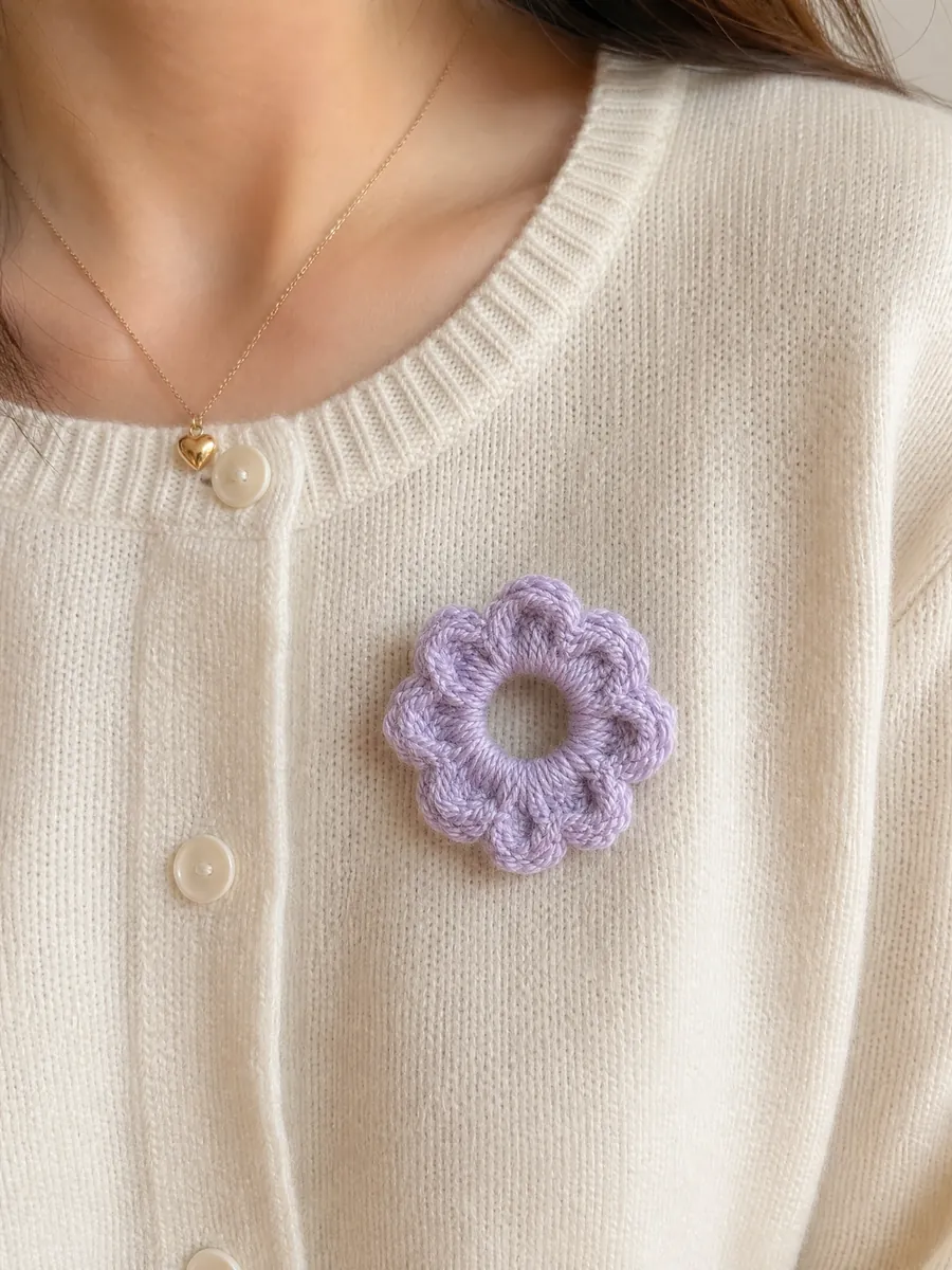 Pin Flor — Lilás