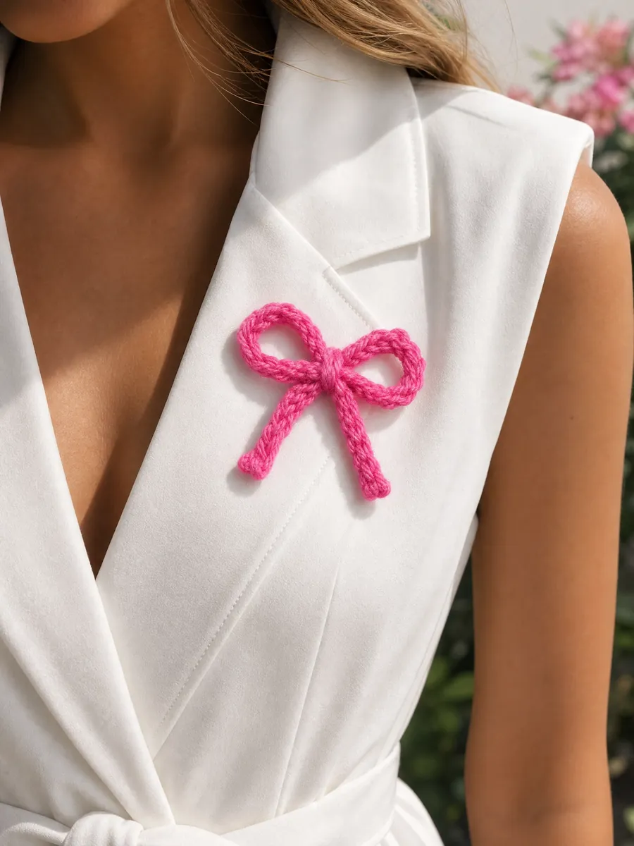 Pin Laço — Rosa