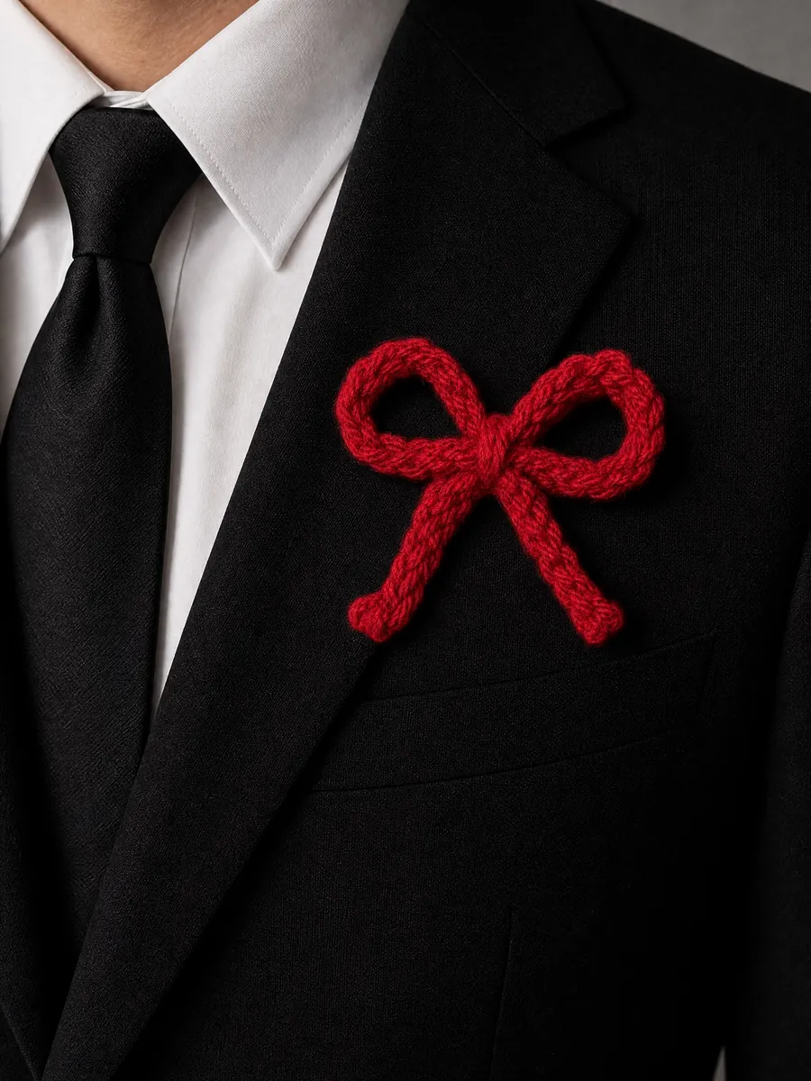 Pin Laço — Vermelho
