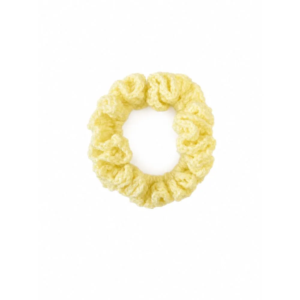 Elásticos de Cabelo (Scrunchies) — Amarelo Manteiga