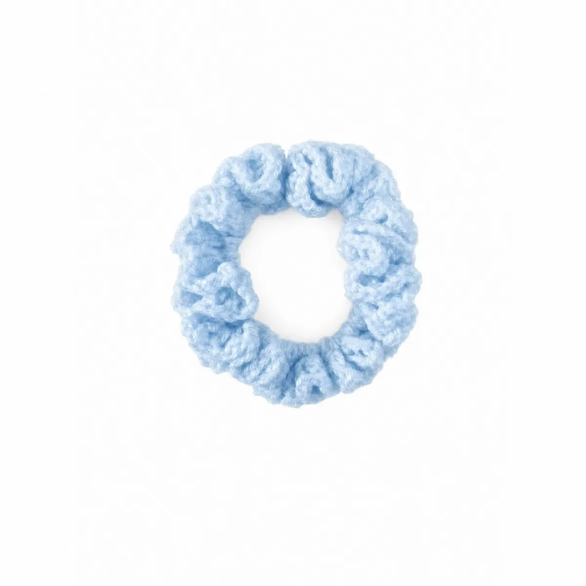 Elásticos de Cabelo (Scrunchies) — Azul Claro
